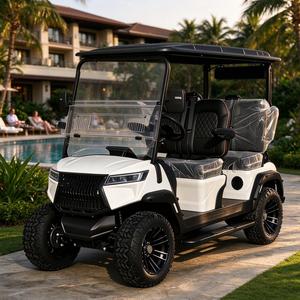 Carrito de Golf Todoterreno de 4 Plazas con Color Personalizado, Carrito de Golf Eléctrico de Litio con Suspensión Independiente y Pantalla Grande con Audio - Product Image 1