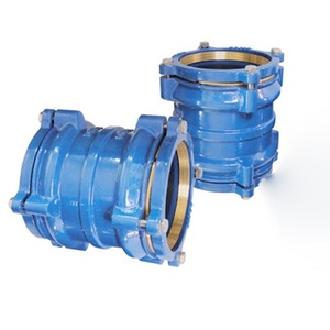 Acoplamiento de tubería Flexible con agarre de latón para tubería de HDPE de PVC, <span class=keywords><strong>BS</strong></span> EN545 - Product Image 5