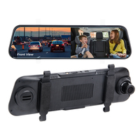2025 nuevo 9,66 pulgadas lente Dual HD1080P 4G Android 8,1 espejo coche Dvr con WIFI GPS seguimiento Monitor remoto en teléfono 4G cámara de coche