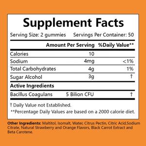 Venta directa de fábrica, gomitas probióticas para adultos, compatibles con nutrición digestiva saludable e inmunológica, dulces de goma probióticos - Product Image 2