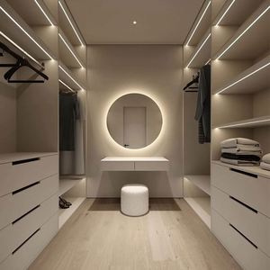 Mueble de Dormitorio Combinado de Madera de Lujo Montado en la Pared 2025, Armario Moderno Personalizado, Vestidor Abierto - Product Image 6