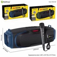 Altavoz Activo Portátil NEWRIXING NR-6012M con Reproductor de Música USB y TF, Panel Solar, Altavoz Inalámbrico con Micrófono, Superventas