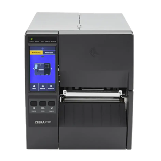 Zebra ZT231 203/300dpi Industrial Thermal Label Printer Transfer Large Color Touchscreen RFID ROHS Certified Energy Star Stock