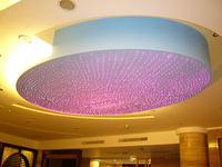 Kits d'effets d'étoiles de plafond à fibre optique, construction en plastique automobile, compatibilité 110V-220V, source lumineuse DMX, indice de protection IP33, 150W, lumière chaude