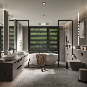 أثاث غرفة ضيوف فندق 5 نجوم من البوتيك ، أثاث أبيض من السيراميك موفر للمياه ، تصميم حديث من الجلد الطبيعي ، مادة - Product Image 1