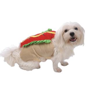 Divertida mascota Halloween hamburguesa invierno perro caliente en forma cómodo disfraz de perro mascota - Product Image 2
