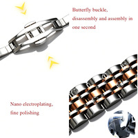 Bracelet de montre en acier inoxydable de luxe original JYD S535 1:1 pour montres Armani