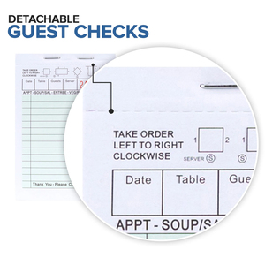 Carnet de commandes, factures, reçus et menus personnalisés en papier autocopiant NCR pour restaurants – Vente en gros - Product Image 5