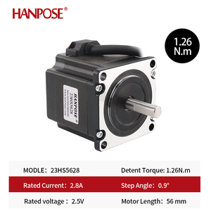 汉波森Nema23步进电机缝纫机<span class=keywords><strong>2</strong></span>.8a 1.26n.<span class=keywords><strong>M</strong></span> 56毫米23hs5628用于数控铣床步进电机12v - Product Image 5