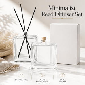 Özel Logo Baskılı Reed Difüzör Cam Şişesi ve Hediye Kutusu, Markalar İçin Özel Etiketli Ev Kokusu Paketleme Çözümü - Product Image 6