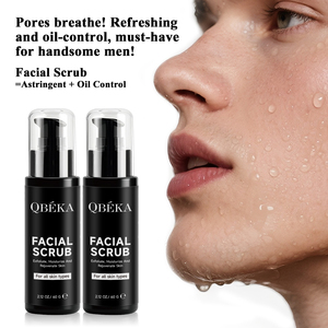 Exfoliante facial energizante y vigorizante para hombres QBEKA, exfoliante facial diario para eliminar las células muertas de la piel - Product Image 4