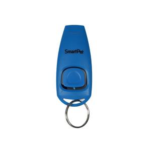 Silbato de entrenamiento para mascotas SmartPet 2 en 1 con clicker para perros y llavero, de plástico, operación manual, estilo sencillo - Product Image 2