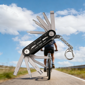 Kit d'outils de réparation de vélo 2026 – Clé à molette, tournevis, outil de chaîne, clé hexagonale, outil à rayons multifonction pour VTT – Ensemble d'outils de réparation de vélo pour cyclisme - Product Image 2