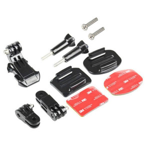 Para Go Pro Action Sports Camera Mount <span class=keywords><strong>Insta360</strong></span> Accesorio Casco Kit de adhesivo de montaje frontal Tornillo de mariposa Hebilla de gancho en J - Product Image 2
