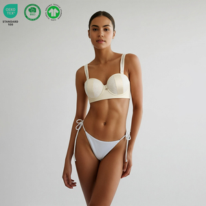 Reggiseno Donna Plus Size in Raso Morbido con Supporto Elevato, Logo Personalizzato, Coppe in Pizzo, Sexy, Traspirante, Push-up, Senza Cuciture - Product Image 1