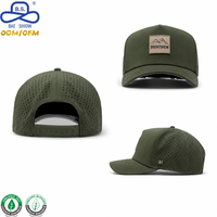 Casquettes de baseball respirantes en silicone découpées au laser, certifiées BSCI, avec motif personnalisé, broderie et impression.
