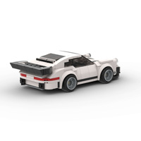 Compatible avec les briques de marque, voiture de course de luxe MOC, jouets éducatifs à assembler soi-même pour enfants, blocs de construction en plastique ABS