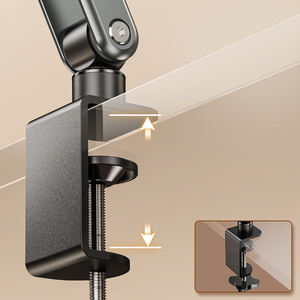 पोर्टेबल 360 ° रोटेशन एक्सटेंडेबल फोल्डेबल क्लिप फोन ब्रैकेट माउंट के लिए लचीला रीडिंग स्टैंड - Product Image 6