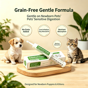 Crème de colostrum <span class=keywords><strong>pour</strong></span> chiots et chatons nouveau-nés, disponible en OEM, soutien immunitaire précoce, complément nutritionnel quotidien, colostrum de qualité animale - Product Image 6