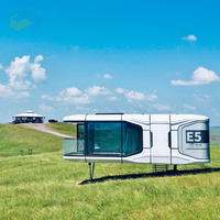 Maison Capsule Spatiale de Luxe, Maison Modulaire Préfabriquée Mobile de Luxe, Hôtel-Villa de Glamping Extérieur, Prix d'Usine en Gros