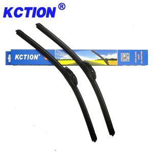 2025 Kction <span class=keywords><strong>LOGO</strong></span> personnalisable 14 ''-28'' voiture sans cadre universel Auto pare-brise U/J crochet goupille latérale plat lame d'essuie-glace souple - Product Image 2