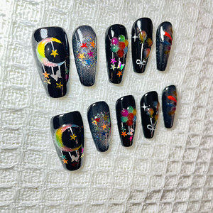 Uñas postizas hechas a mano-Efecto Ojo de Gato - Product Image 3