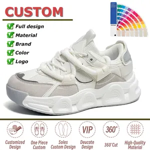 Best Selling Products 2024 Men's Shoes-Sports High Quality Designer Shoes All Mesh Chunky Height Increasing Walking Shoes