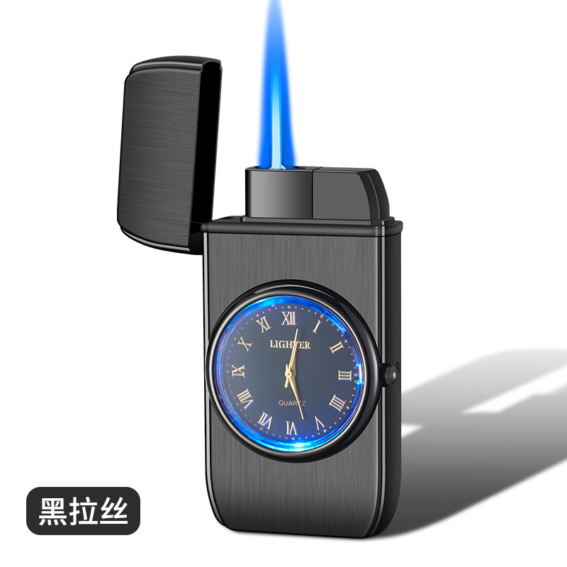 watch cigarette lighter New Military USB Men's Casual Wristwatches with Windproof Flameless Cigar Lighter open the cap and press down the button. Smart Electronic Cigarette Lighter Watch