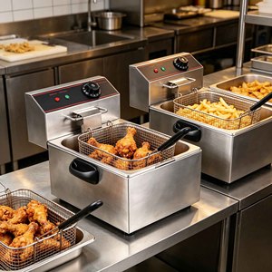 Friteuse électrique professionnelle en acier inoxydable, équipement de friture pour la restauration, idéale pour les hôtels et restaurants - Vente flash - Product Image 5