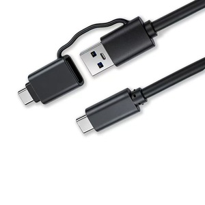 Cavo Dati USB 2-in-1 da USB-A e Type-C a USB-C 10Gbps, Ricarica Rapida PD 60W, Uscita Video 4K60Hz, Cavo USB 3.2 Gen2 Multifunzione - Product Image 1