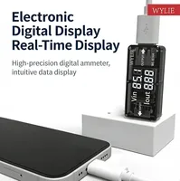 Testeur USB portable WYLIE WL-616A, détection de charge USB pour téléphone portable, affichage numérique de la tension et du courant de charge