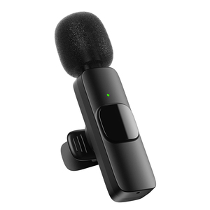 Apexel Hot phụ kiện di động nhỏ xách tay vlog podcast ghi âm ve áo Lavalier Micro không dây cho Iphone Android di động - Product Image 3