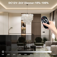 Contrôleur tactile LED ESann avec variateur de lumière, CCT, RGB, télécommande RF 433 MHz, pour éclairage d'escaliers, 12V avec télécommande