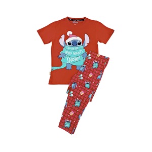 Nuevo Conjunto Familiar Navideño de Pijamas Estampados de Manga Corta y Cuello Redondo, Ropa Casual para el Hogar, Diseño Original (ODM), Atuendo Navideño para Padres e Hijos - Product Image 4
