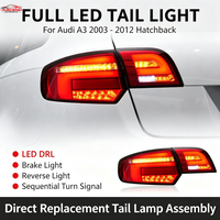 Conjunto de Luces Traseras LED Completas para Audi A3 Sportback Hatchback 2014-2020, Nuevo Estilo Actualizado, Señal de Giro Dinámica Secuencial