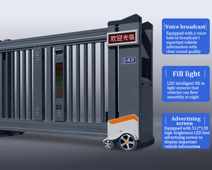 Cổng trượt tự động bằng nhôm Qigong Portail, dành cho lối vào sân vườn, biệt thự, trường học - Product Image 3