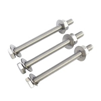Customized High Precision Metric Oval Head Stainless Steel Threaded Rod Full Thread Bar Thread Stud Bolts