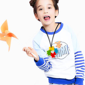 Collier de dentition souple en silicone sans BPA, forme puzzle, pour bébé - Vente chaude - Product Image 1