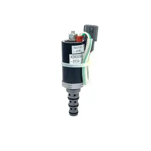 SUNORO katup Solenoid transmisi tekanan SK200-5 KWE5K-20/G24Y12A rem putar untuk SK200-2 ekskavator Kobelco