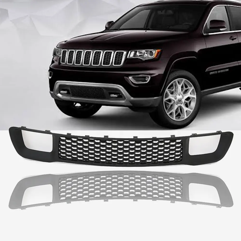 Griglia di auto per Jeep Grand Cherokee 14 '-18' anteriore Inferiore del paraurti Griglia nero opaco