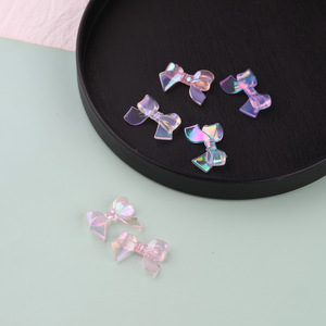 Accessoires pour coque de téléphone en résine transparente Aurora 3D Bow 24x33mm, Décoration artisanale DIY, Printemps 2024, Origine Yiwu - Product Image 4