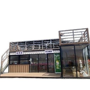 บ้านตู้คอนเทนเนอร์ดัดแปลงทรงสี่เหลี่ยมผืนผ้า ดีไซน์ทันสมัย ร้านค้า สำนักงาน คาเฟ่ ร้านค้าแบบป๊อปอัพ - Product Image 4