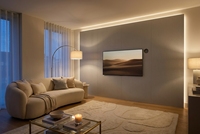 Panneau mural moderne en WPC et fibre de bambou carbonisée pour la décoration intérieure 3D à lattes, idéal pour la maison, l'hôtel et le bureau