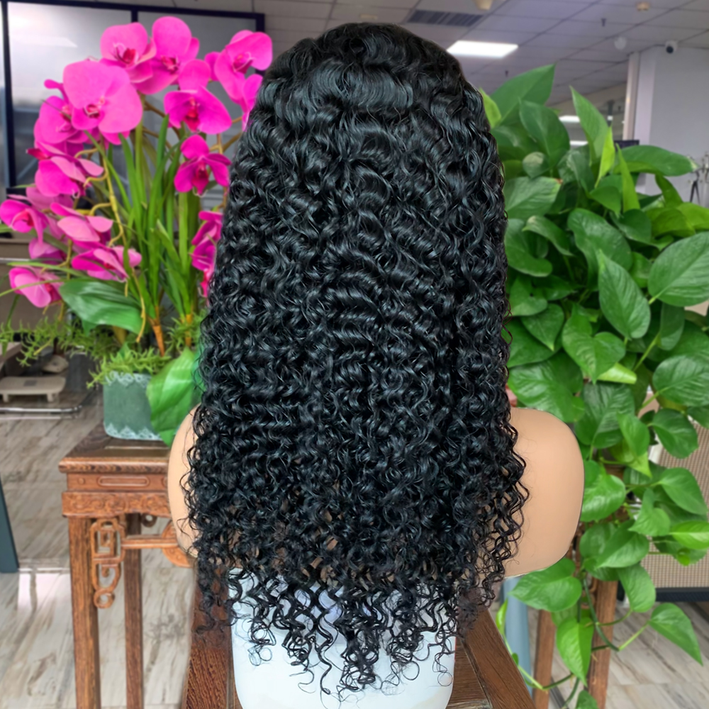 Perruques de cheveux humains 1b# Ondulation de l'eau