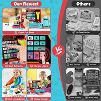 Caisse enregistreuse interactive éducative EPT pour enfants avec scanner sonore et jeu d'apprentissage de supermarché