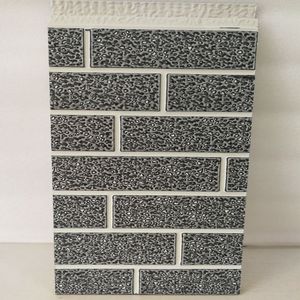 Panel de pared PU panel sándwich al aire libre decorativo aislado en relieve Metal <span class=keywords><strong>fachada</strong></span> - Product Image 4