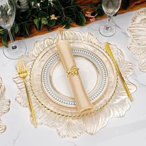 <span class=keywords><strong>Tovagliette</strong></span> in vinile metallizzato lavabile con fiori creativi per matrimonio in Tabletex <span class=keywords><strong>tovagliette</strong></span> per tavolo da pranzo - Product Image 4