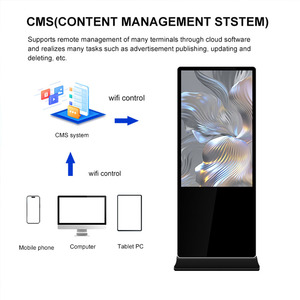Pantalla Digital <span class=keywords><strong>de</strong></span> 43, 55 y 65 Pulgadas, Señalización, Kiosco Publicitario, Pantalla Táctil LCD, <span class=keywords><strong>Reproductor</strong></span> <span class=keywords><strong>de</strong></span> Publicidad Inteligente con Wifi para Interiores - Product Image 2