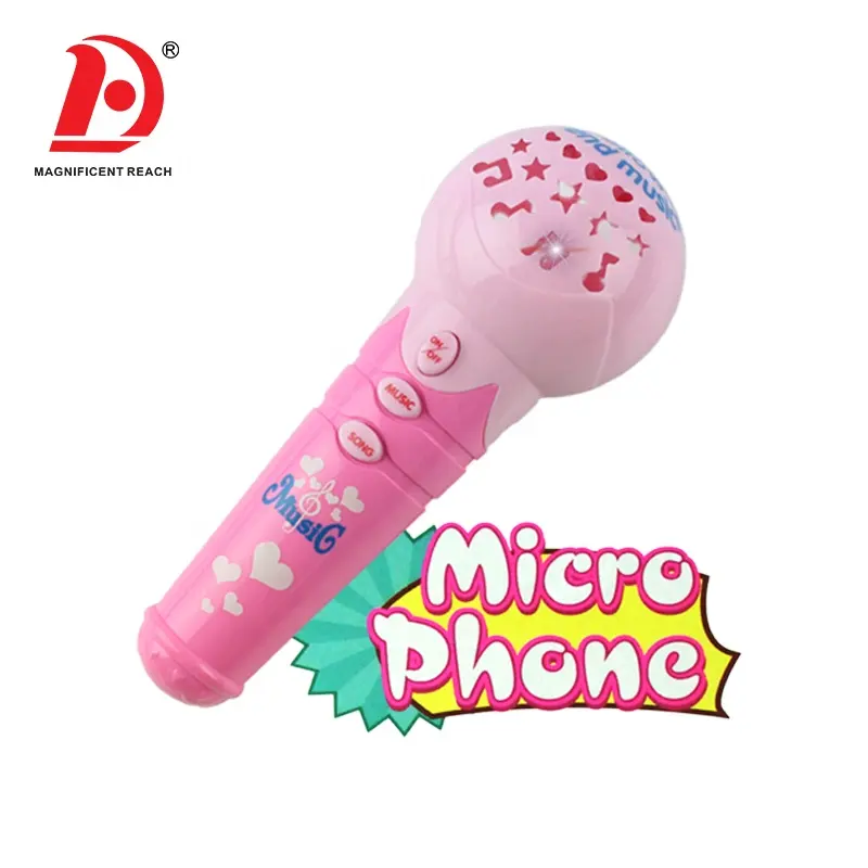 HUADA 2021 детская Милая Мини проекционная музыкальная игрушка Майк беспроводной микрофон для детей