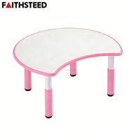 Table pour enfants réglable et durable, ergonomique, rectangulaire, bureau d'apprentissage préscolaire pour la salle de classe, usage domestique, bureau pour enfants